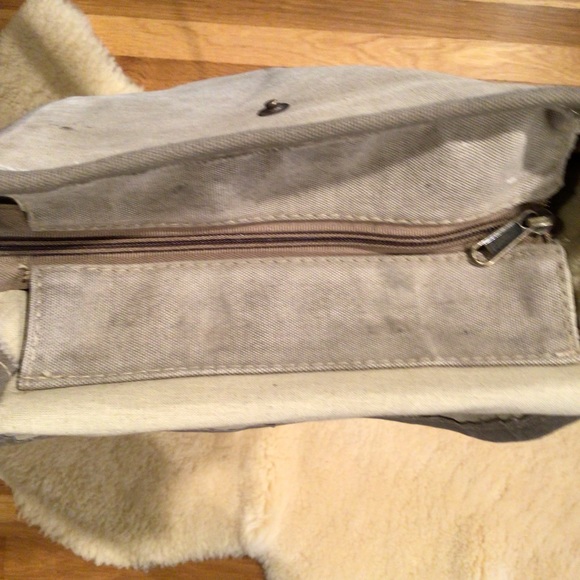 Vintage Addiction recycled military canvas crossbody bag - Picture 13 of 14